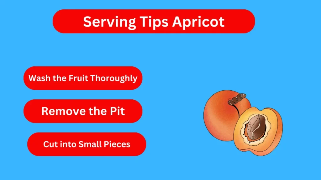 serving apricot tips to parrots